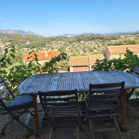 Apartamento Bas De T3 Avec Piscine Vue Mer Ollioules